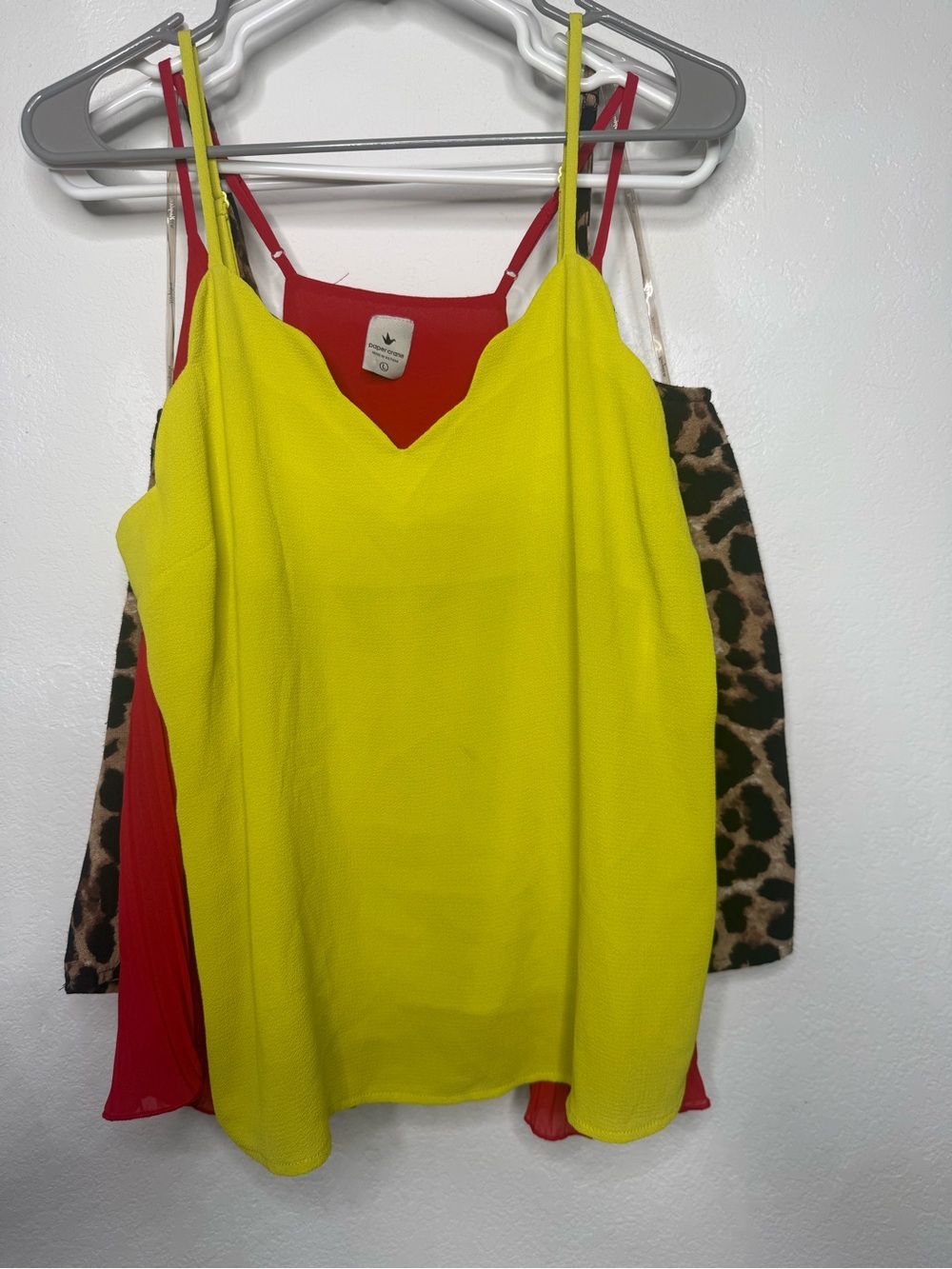 3 Spaghetti Strap tank tops all size L